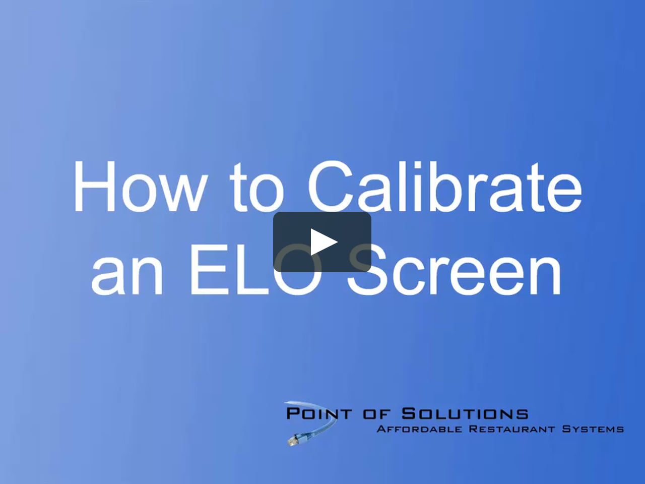 elo touchscreen calibration mac