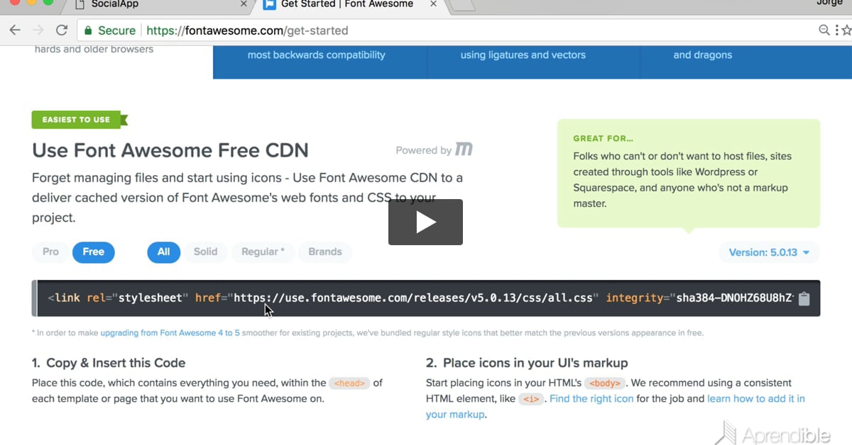 23. Utilizando iconos fuente