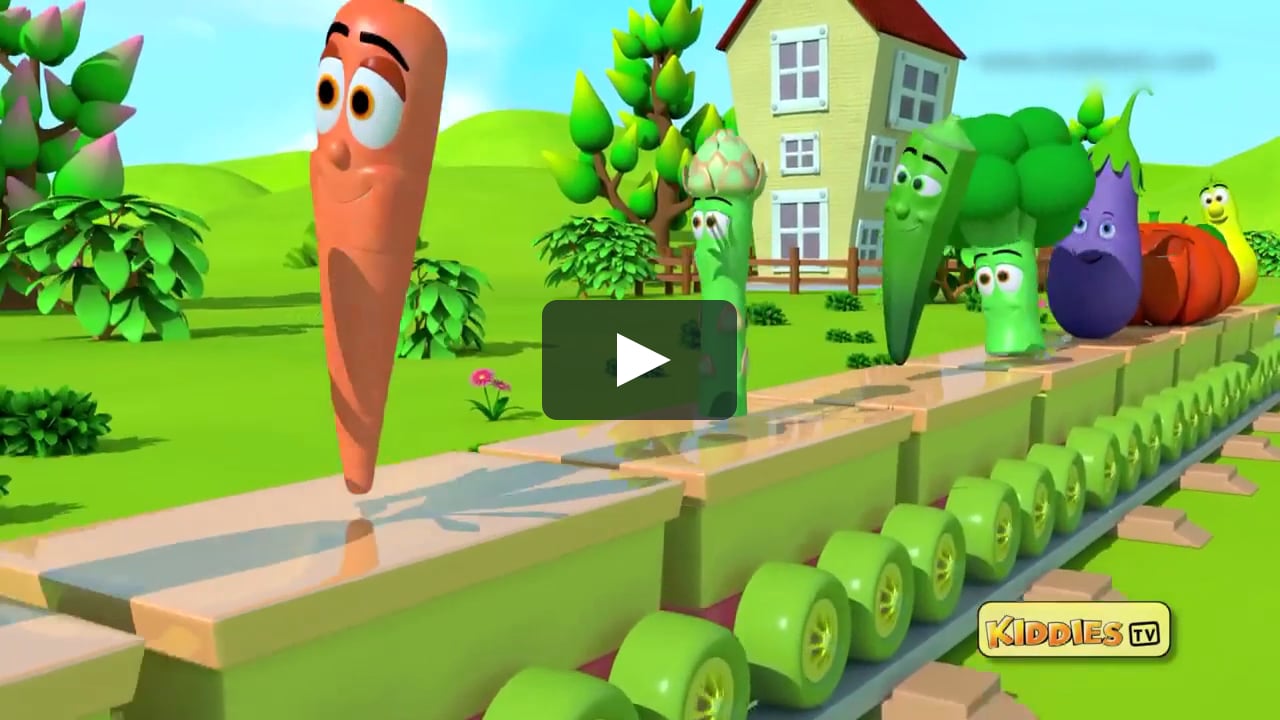 Humpty the train and vegetables song - nursery rhyme - kids - kindergarten  - preschool - kiddiestv on Vimeo