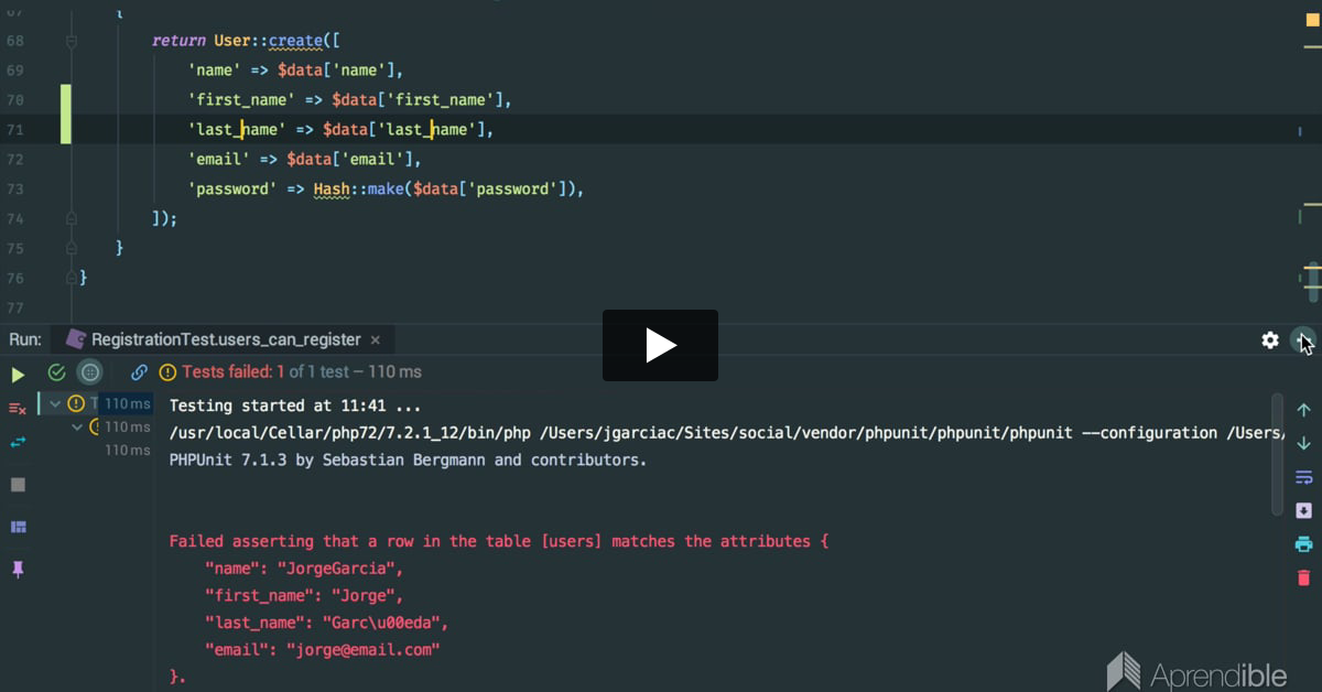 45. Modificando el registro de usuario