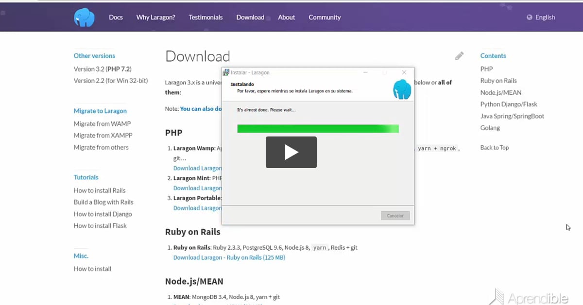 2. Instalando lo necesario en Windows