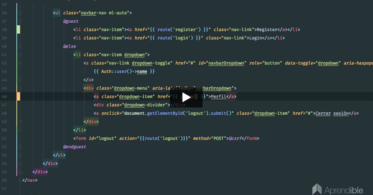 49. Diseñando el perfil de usuario