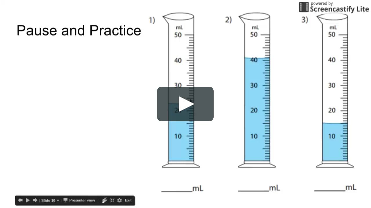 22a-How to Read a Graduated Cylinder For Reading Graduated Cylinders Worksheet