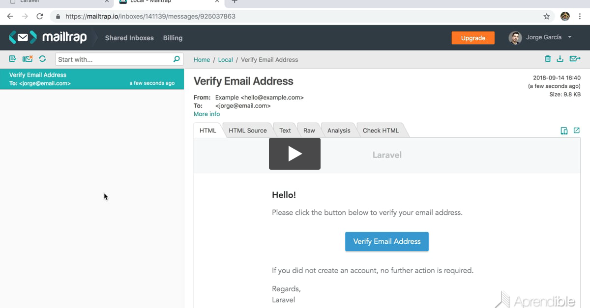 5. Verificación de Emails