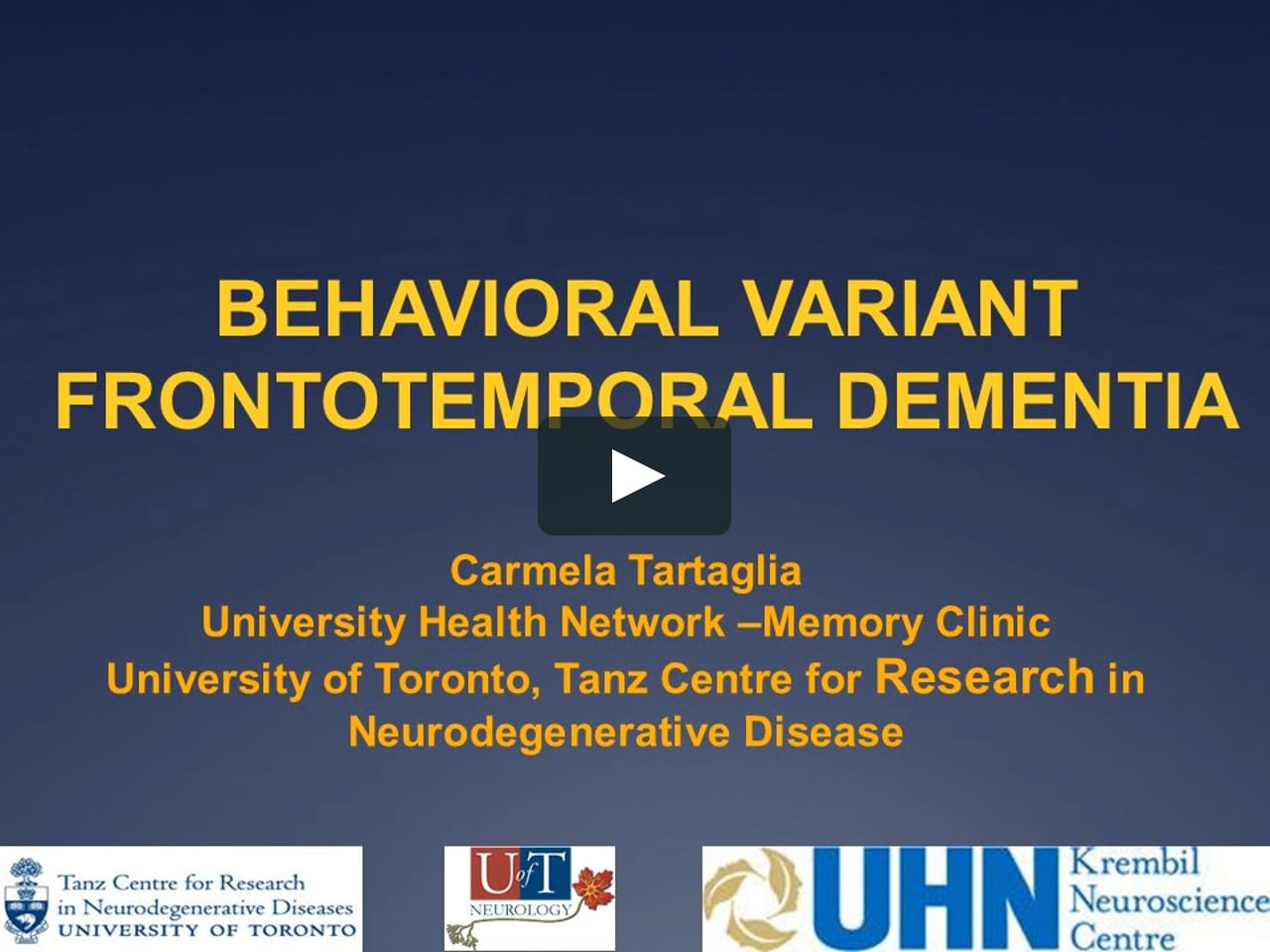 Behavioural Variant FTD_Tartaglia_September 2018.mov on Vimeo