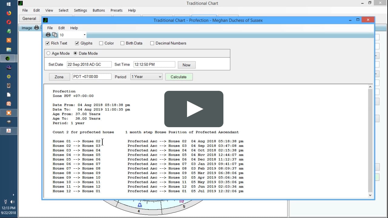 Janus 5.1 Tutorial for Traditional Predictive Astrology
