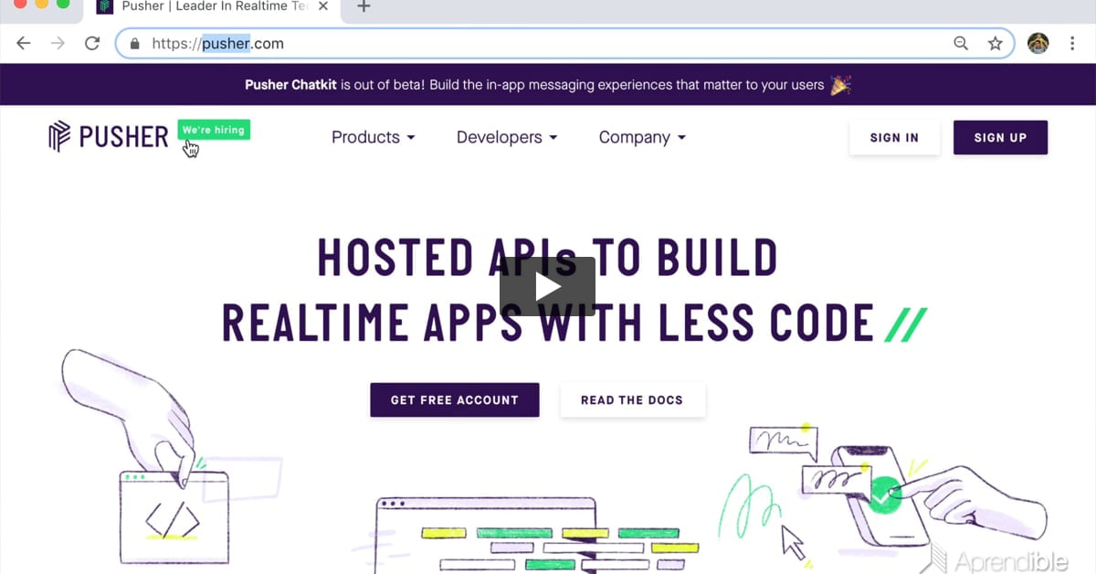 63. Configurando Pusher