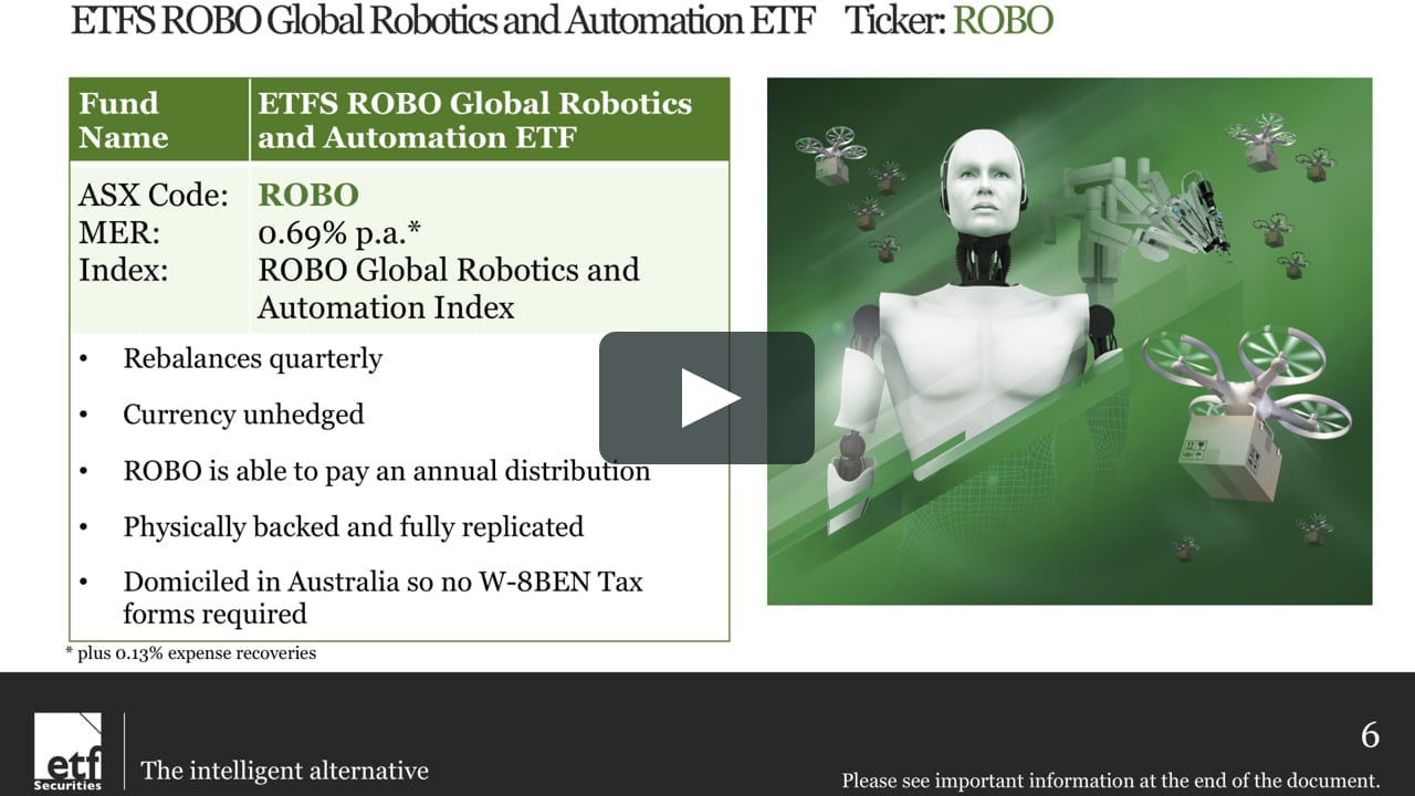 ETFS ROBO Global Robotics and Automation ETF (ASX: - Version 2 on Vimeo