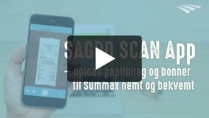 SAGRO SCAN App – Upload papirbilag til Summax nemt og bekvemt