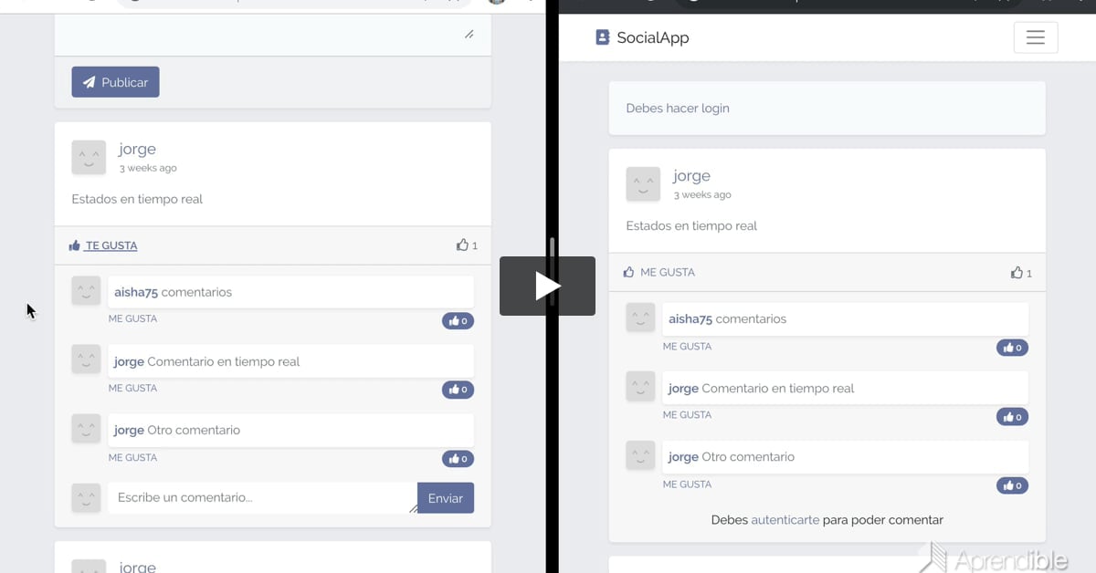 72. Likes en tiempo real - parte 2