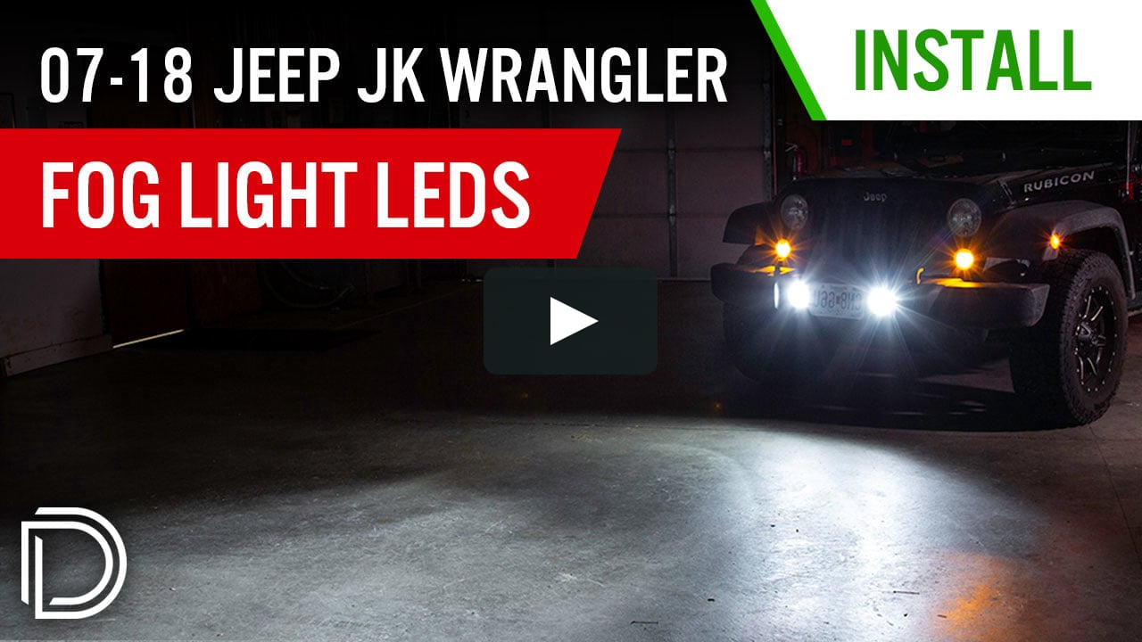 How to Install 2007-2018 Jeep JK Wrangler Fog Light LEDs | Diode Dynamics  on Vimeo