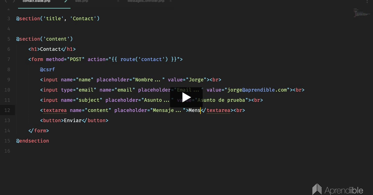 14. Cómo enviar formularios