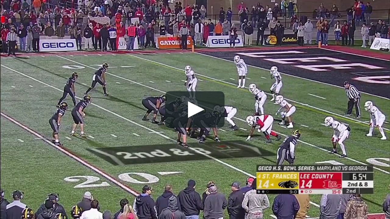 GEICO High School Football Bowl Series - St. Frances (MD) vs. Lee County  (GA) on Vimeo