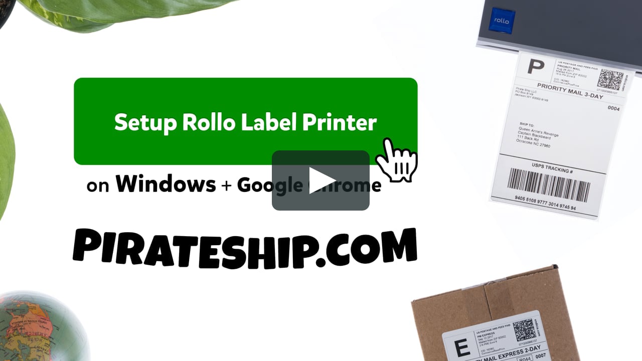 Windows: How to print shipping labels with a Rollo Printer