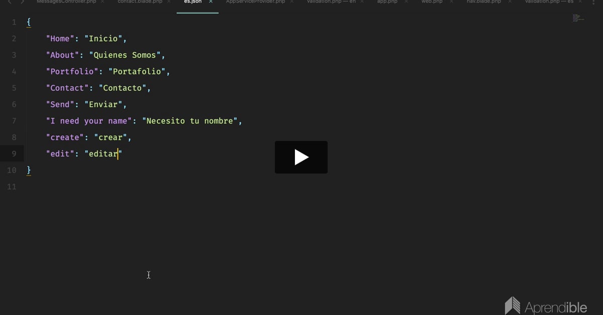 16. Cómo traducir tus aplicaciones en Laravel