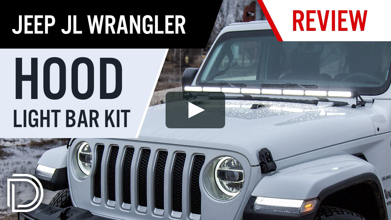Better Visibility + Easy Install! Hood Light Bar Kit for 2018+ Jeep JL  Wrangler | Diode Dynamics on Vimeo