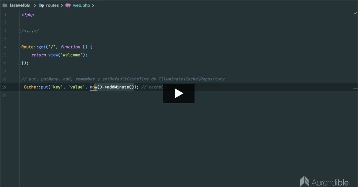 3. Tiempo de expiración del caché