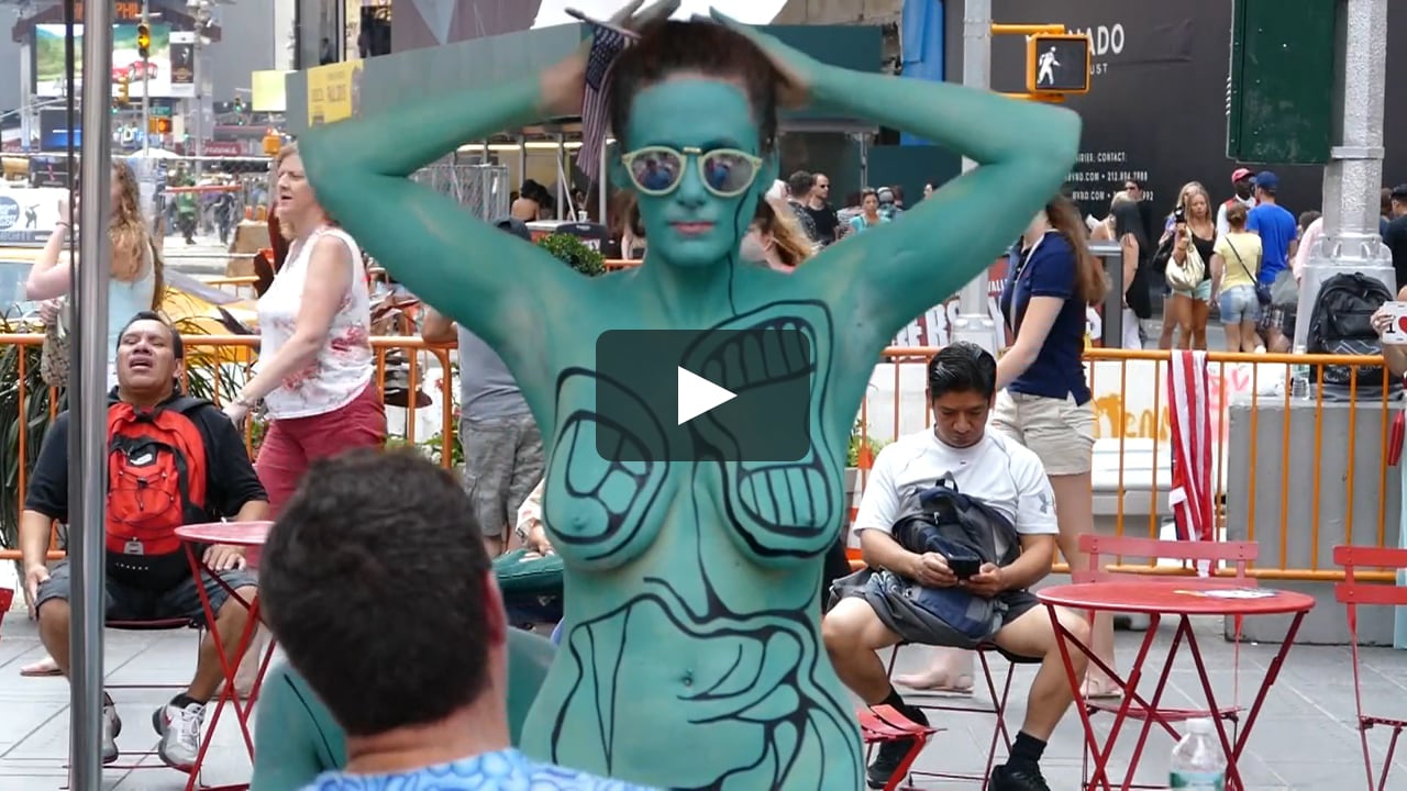 Times square body painting NYC #1.