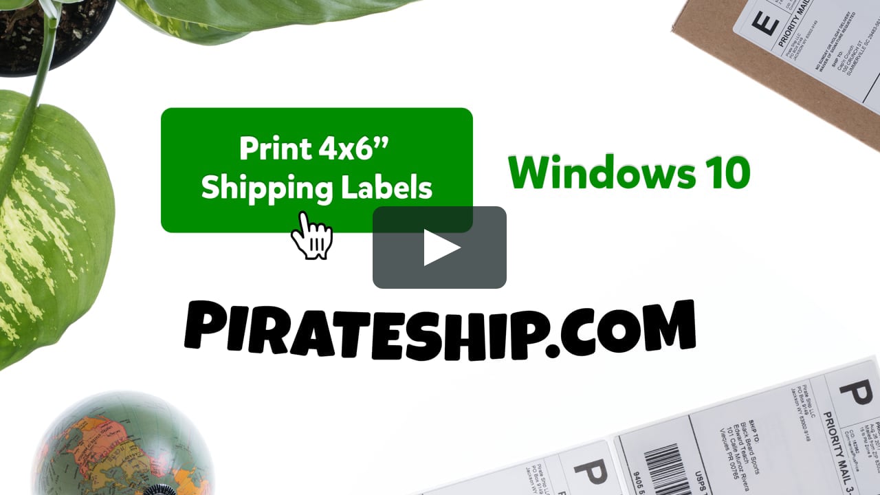 Windows: How to Print Shipping Labels with a 4x6