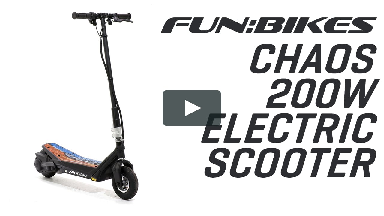 Erhvervelse beskyttelse Meget sur Product Overview: Chaos 200W Electric Scooter Powerboard in FUN:BIKES -  Escooters on Vimeo