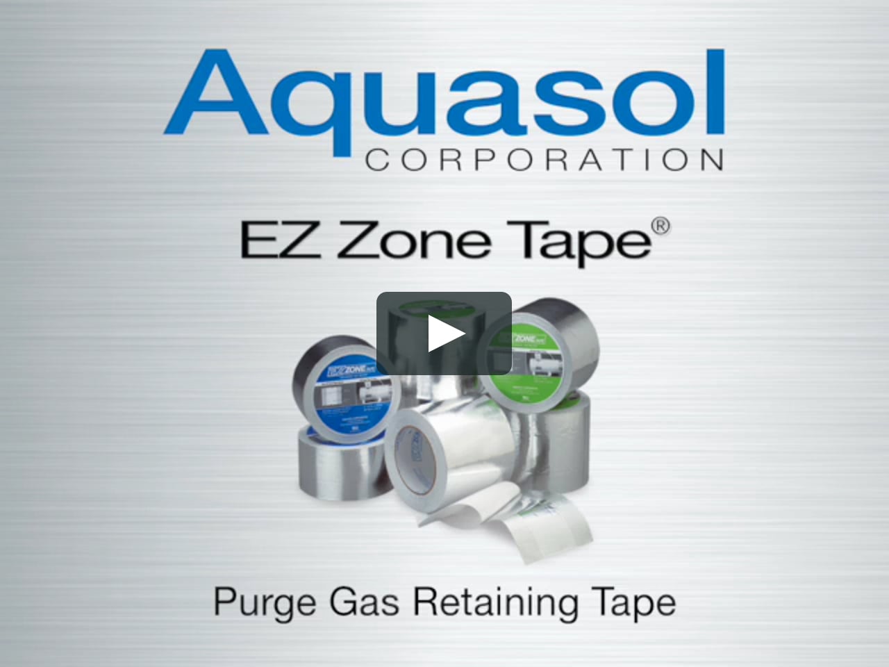 Aquasol EZ Zone® Tape Adhesive Free Center Aluminum Tape 