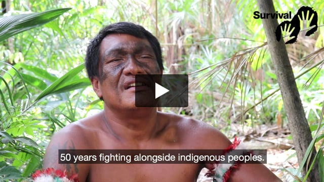 Olimpio says thank you to Survival International