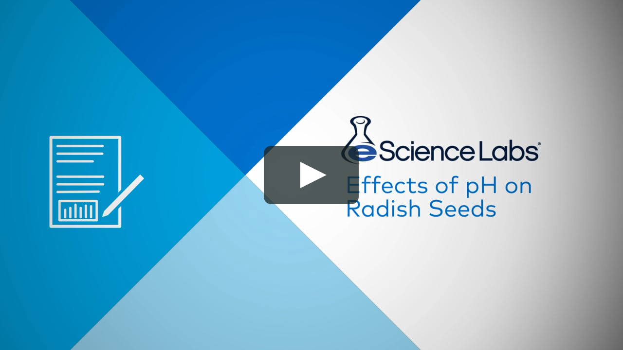 Experiment 1 effects of ph on radish seed germination