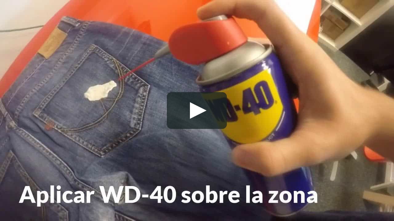 As dedo índice completamente Cómo quitar un chicle de la ropa con WD-40 Producto Multi-Uso on Vimeo