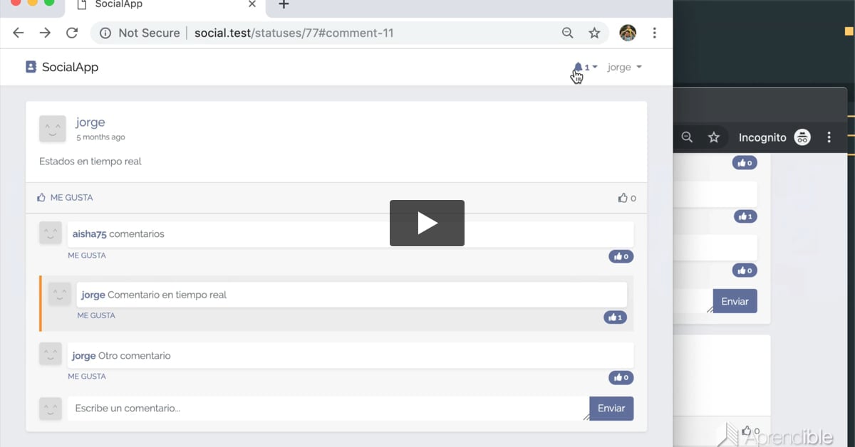 87. Scroll hacia un comentario