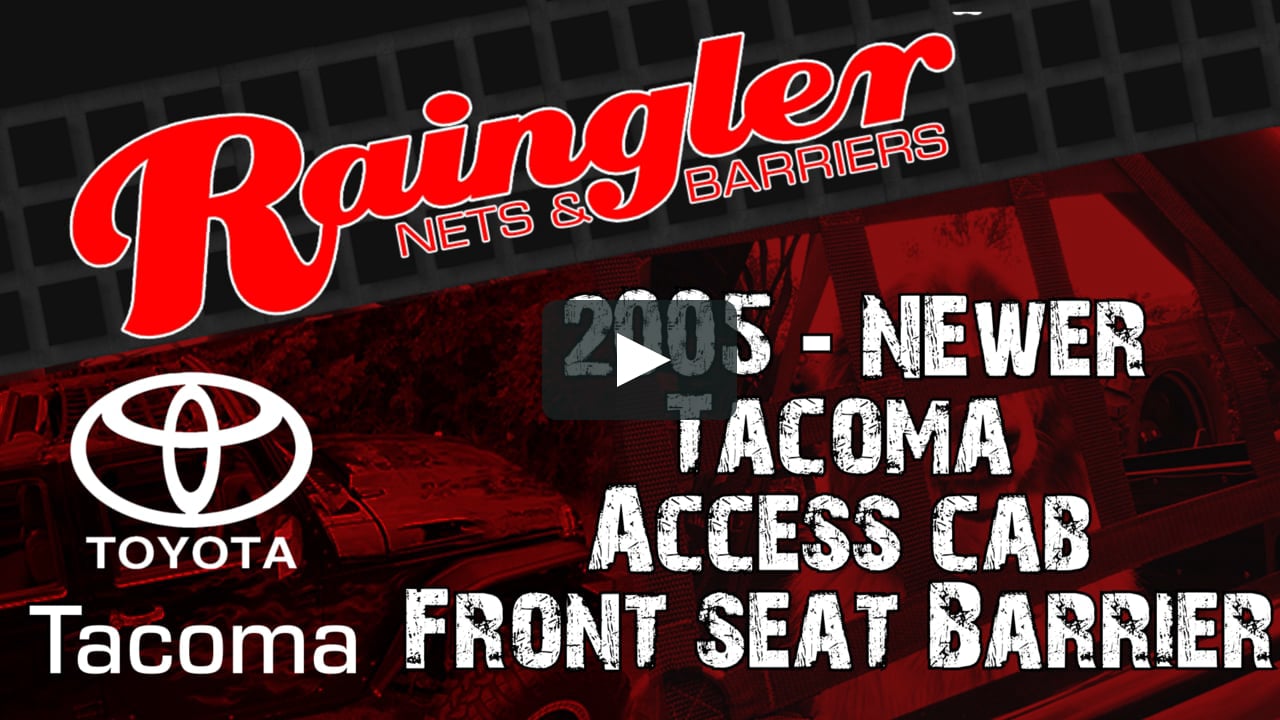 05 Newer Toyota Tacoma Access Cab Front Seat Barrier Net On Vimeo 05 Newer Toyota Tacoma Access Cab Front Seat Barrier Net On Vimeo