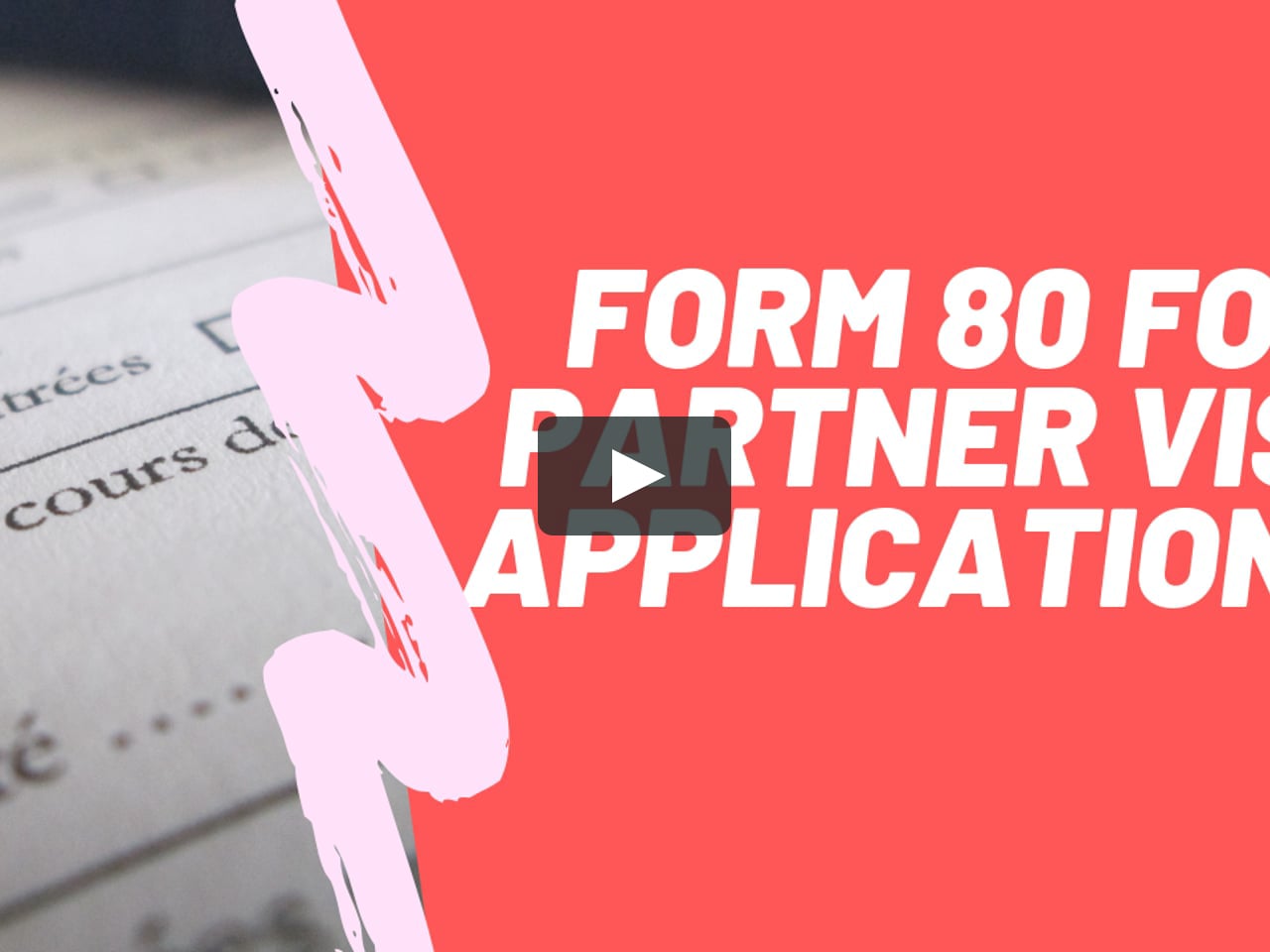 Form 80 For Partner Visa Applications on Vimeo