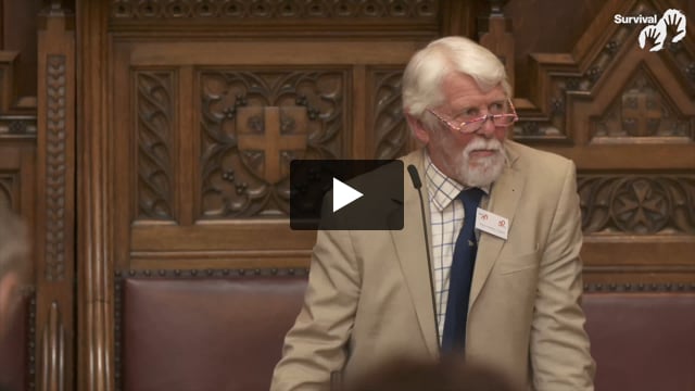 Robin Hanbury-Tenison speaks at our 50th birthday party