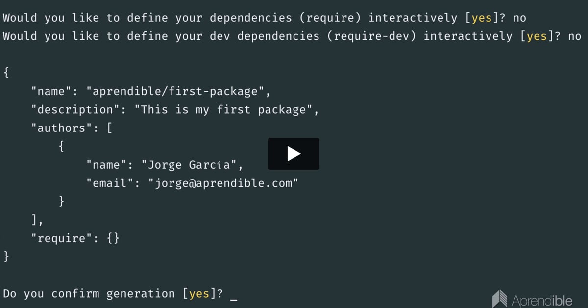 2. Creando tu primer paquete