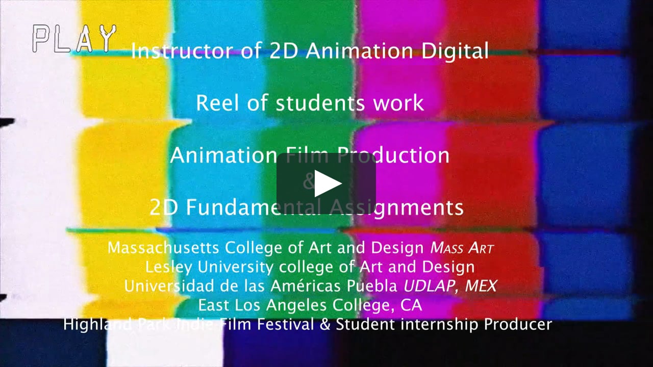 Instructor Reel 2D Animation Digital students work on Vimeo