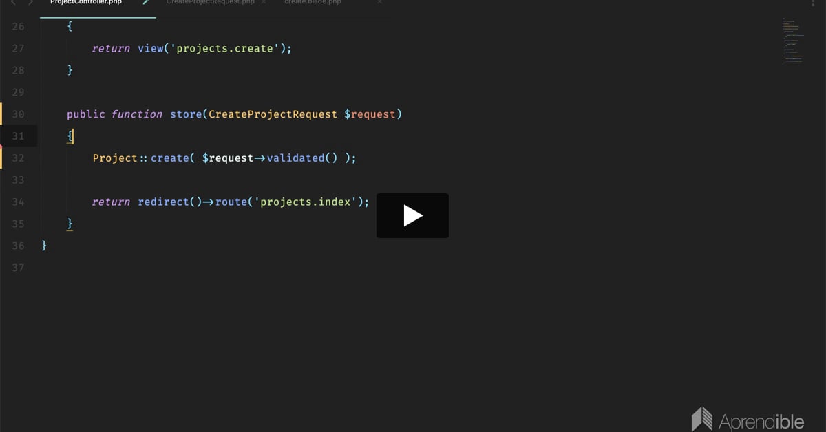 25. Qué son y cómo utilizar Form Requests