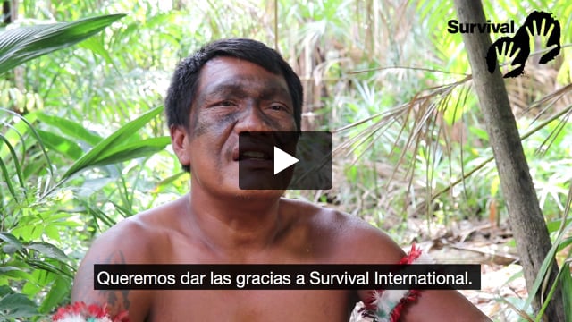 Olimpio Guajajara agradece el apoyo de Survival