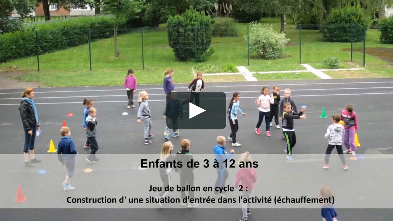 Jeu De Ballon Cycle 2 Construction D Une Situation D Entree En Activite Echauffement On Vimeo