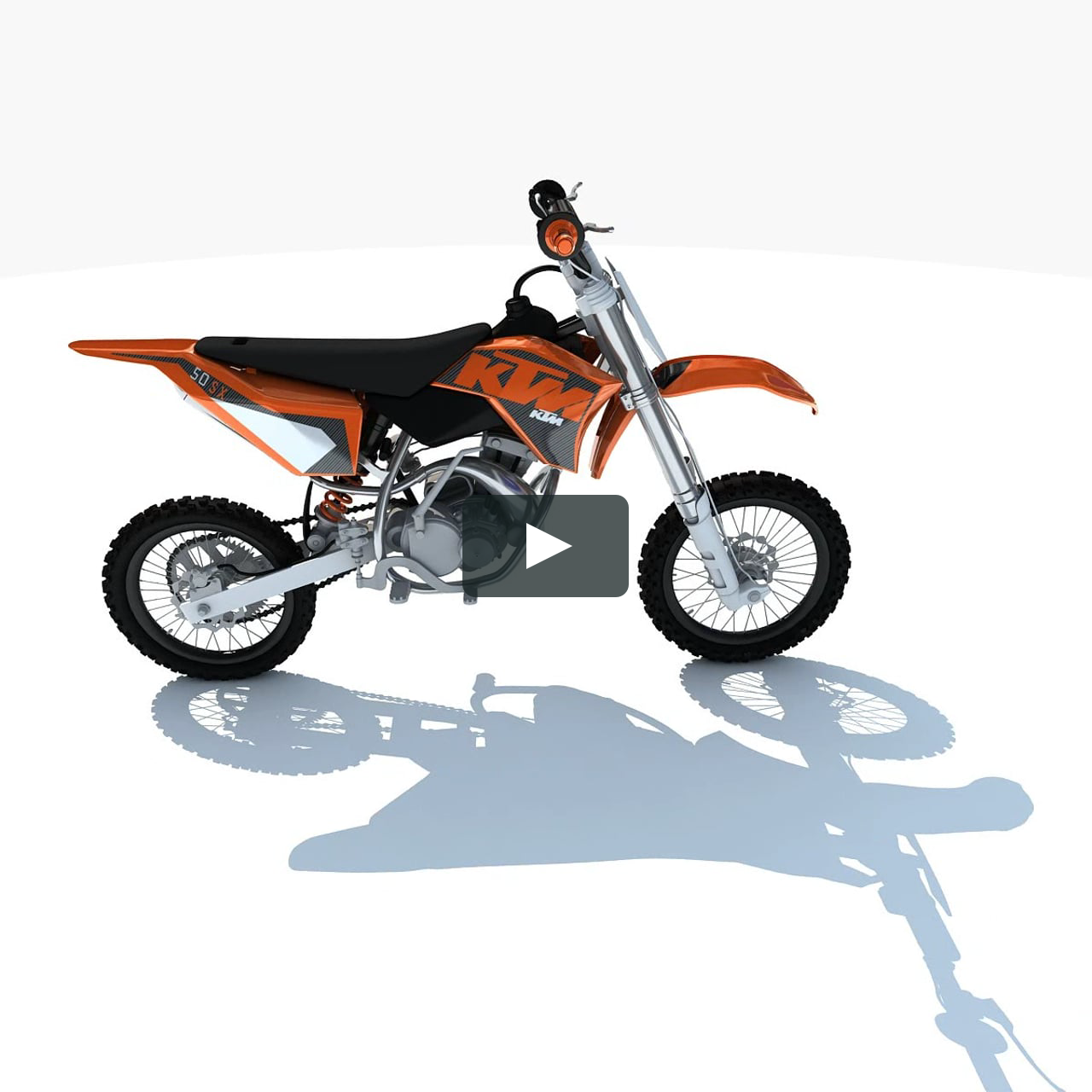 KTM Motocross Racing Bike 3D Model on Vimeo