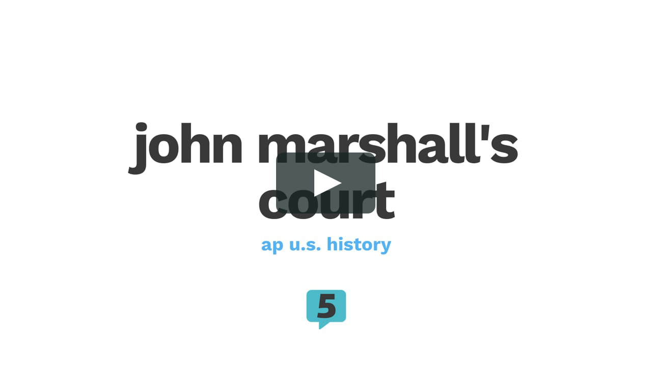APUSH Marshall #39 s Court on Vimeo