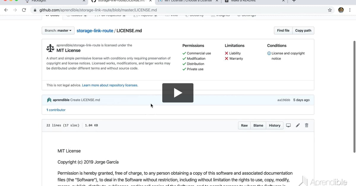 21. Eligiendo una licencia