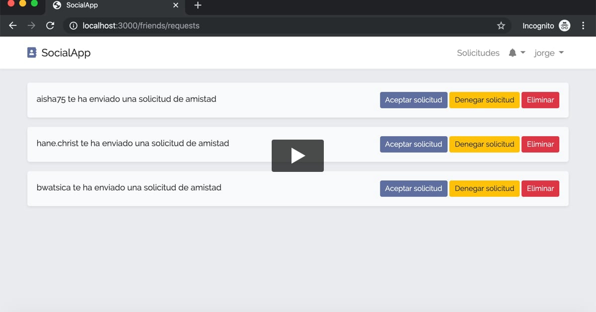 92. Diseñando las solicitudes de amistad