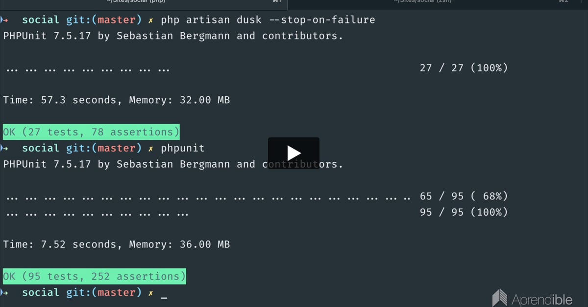 94. Corrigiendo errores de Laravel Dusk