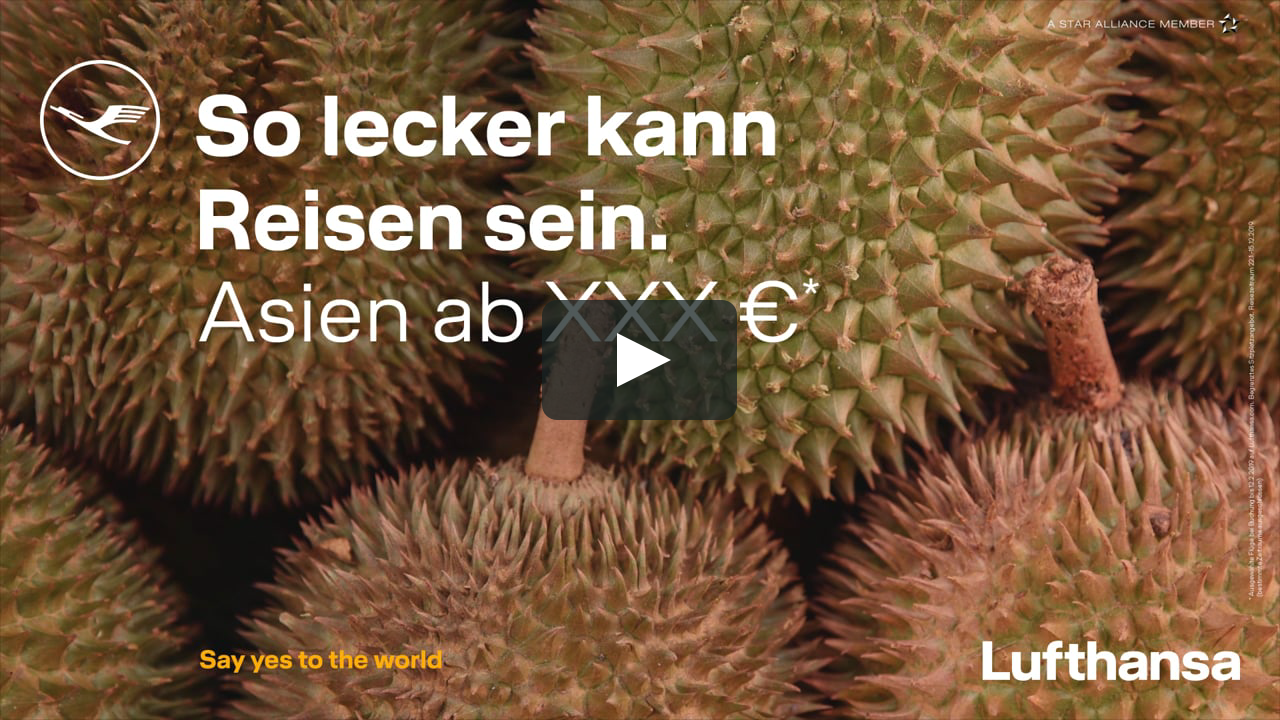 Lufthansa Asia Campaign - Food on Vimeo