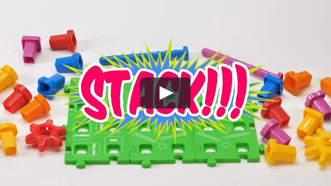 Mind Building Preschool Learning Toys and Games Stack A Peg Super Set STEM Toddler Toys & Gifts for Boys & Girls Ages 2+ Years The Learning Journey Techno Kids 
