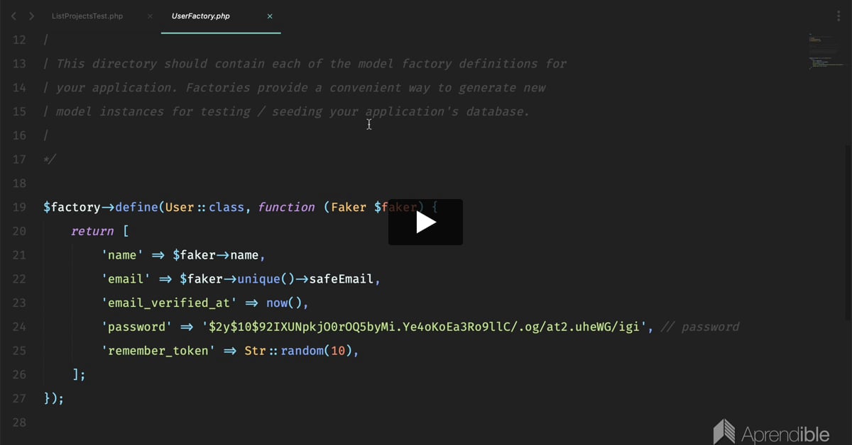 17. Qué son y cómo utilizar Factories