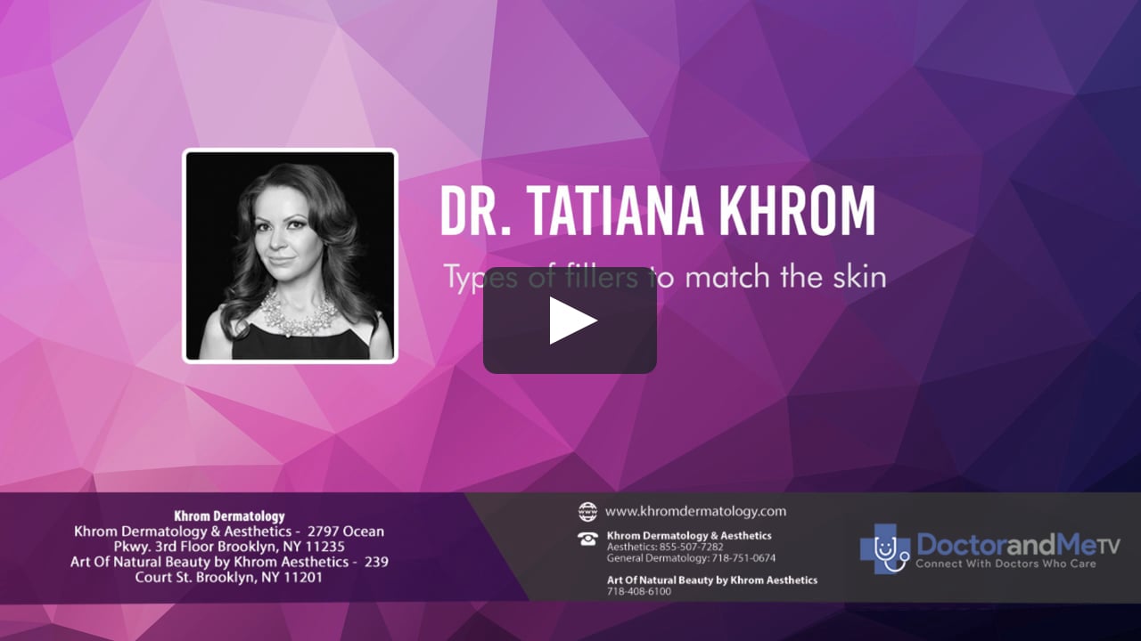 Dr Tatiana Khrom Types Of Fillers To Match The Skin On Vimeo