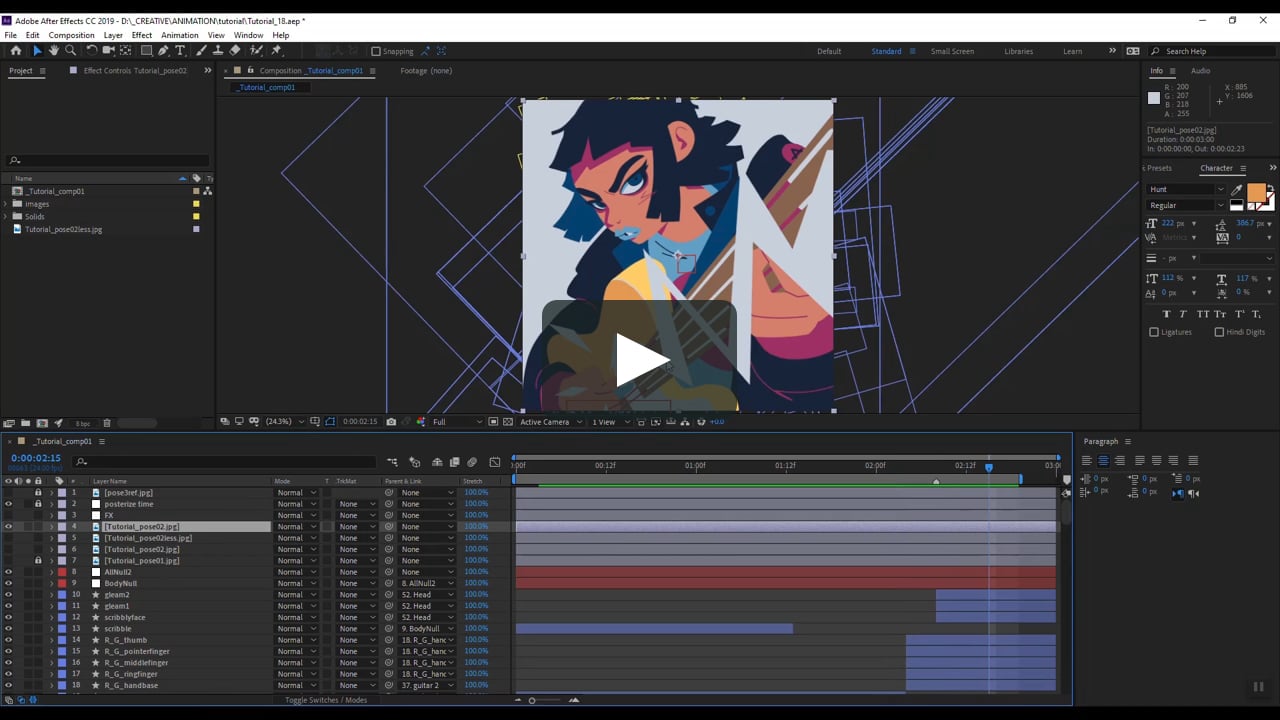 Jammin' Out - After Effects Character Animation Tutorial on Vimeo