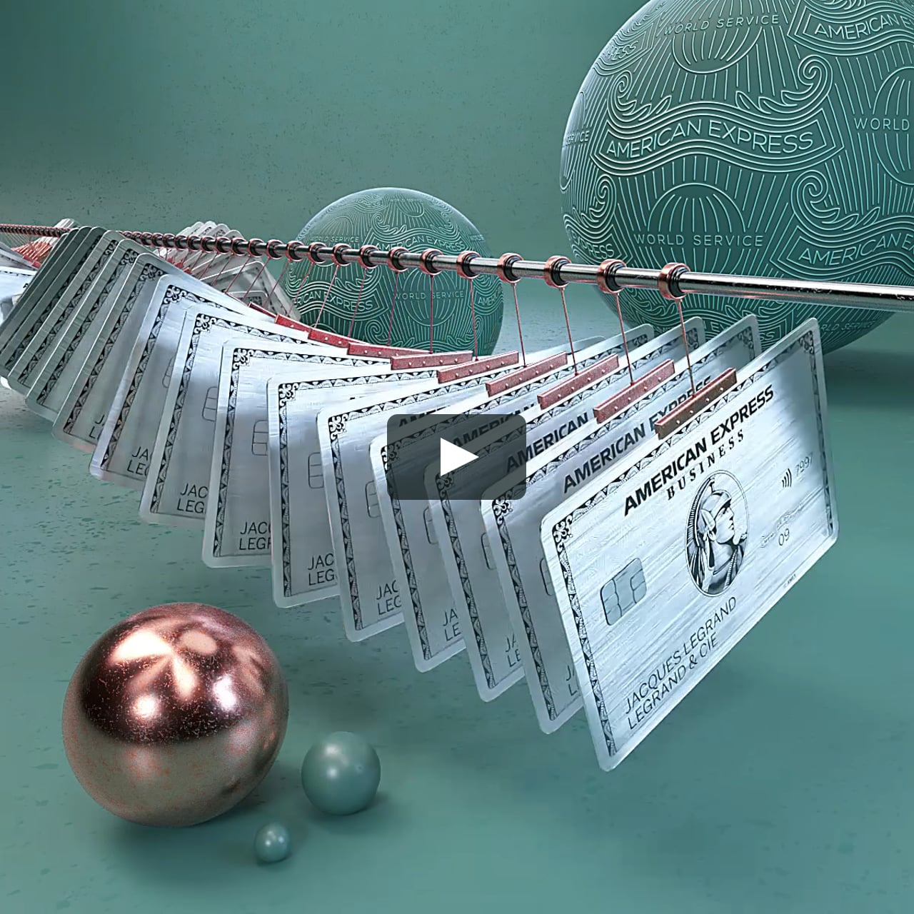 American Express loop animation green_platinum on Vimeo