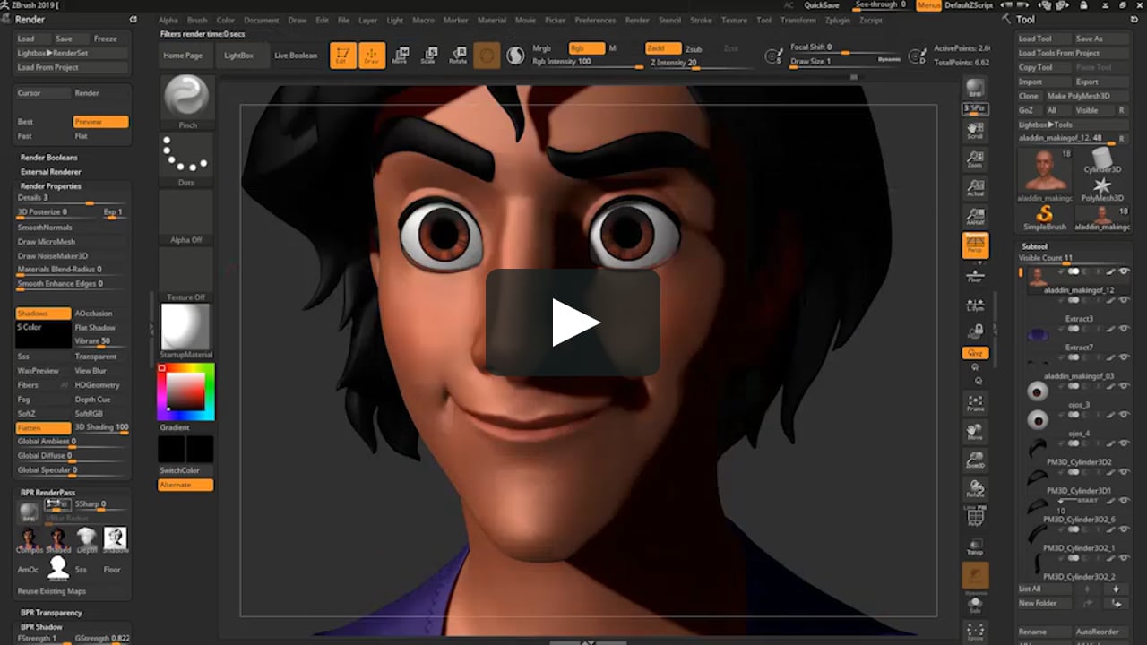 Making of Aladdin Fanart on Vimeo