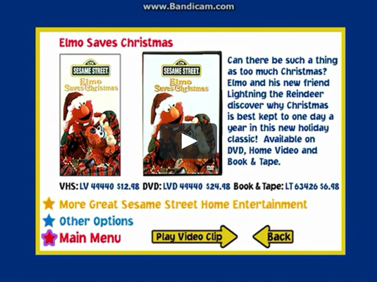 Elmopalooza 1999 Dvd Menu Walkthrough On Vimeo